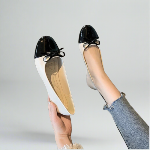 Chic women's ballerina flats - stylish and lightweight non-slip leather loafers