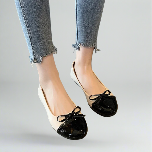 Chic women's ballerina flats - stylish and lightweight non-slip leather loafers