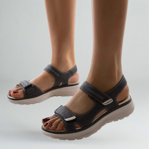 Autumn women's sandals with adjustable straps woman