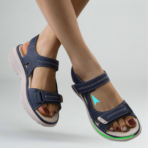 Autumn women's sandals with adjustable straps woman