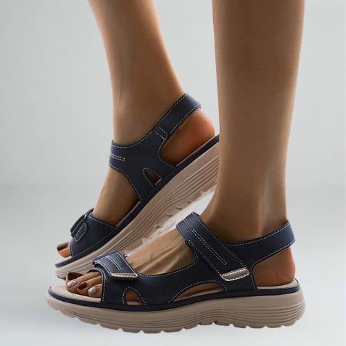 Autumn women's sandals with adjustable straps woman