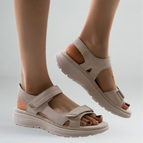 Autumn women's sandals with adjustable straps woman