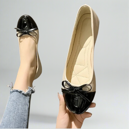 Chic women's ballerina flats - stylish and lightweight non-slip leather loafers