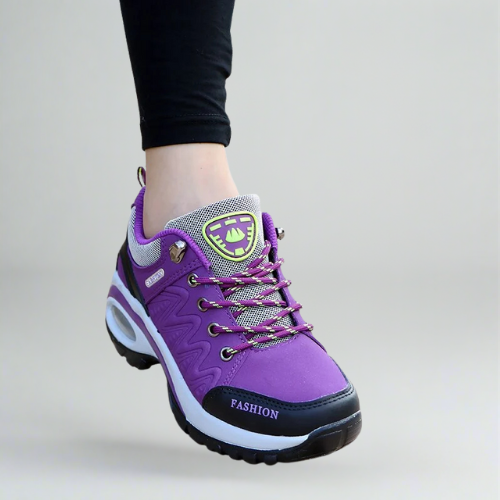 Ladies' shoes with enhanced shock absorption and air cushioning for optimal comfort